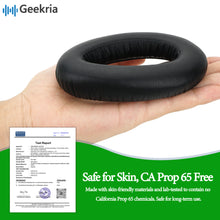 画像をギャラリービューアに読み込む, Geekria イヤーパッド QuickFit 互換性 パッド ゼンハイザー Sennheiser PXC550, PXC 550-II Wireless,MB 660 UC, MB 660 UC MC ヘッドホンに対応 パッド イヤー / イヤーカップ (プロテインレザー / ブラック)