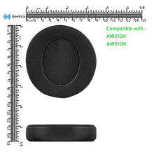 画像をギャラリービューアに読み込む, Geekria イヤーパッド Sport 互換性 パッド Alienware AW310H, AW510H ヘッドホンに対応 パッド イヤー / イヤーカップ メッシュファブリック+冷却ジェル(黒)