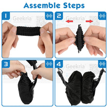 画像をギャラリービューアに読み込む, Geekria カバー 200 個入り 個別包装 2個入り 1 袋 ヘッドホンカバー 不織布 使い捨て イヤーパッドカバー ストレッチニットオーバーイヤー ヘッドホン用 劣化防止、防塵 (中 / ブラック)