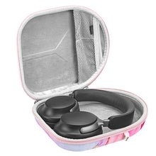 画像をギャラリービューアに読み込む, Geekria ケース NOVA ヘッドホンケース 互換性 ハードケース 旅行用 ハードシェルケース ボーズ Bose QuietComfortUltra, QC 45, QC 35 II, QC 35, QC 25, QC 2, QC 15, QC SE, 700NC, SoundTrue On-Ear, SoundTrue around ear II, SoundLink Around Ear に対応 収納ポーチ付き (ピンクの大理石)
