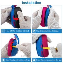 画像をギャラリービューアに読み込む, Geekria イヤーパッド Sport 互換性 パッド ロジクール Logicool G435, G335 ヘッドホンに対応 パッド イヤー / イヤーカップ 冷却ジェル (黒)