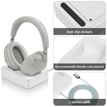画像をギャラリービューアに読み込む, Geekria ヘッドホン 充電スタンド ソニー Sony WH-1000XM6 / 1000XM5に対応 3Dプリント 樹脂 マグネットドック ゲーミング ヘッドセットベース (ホワイト)