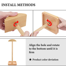 画像をギャラリービューアに読み込む, Geekria ヘッドホンスタンド 木製 オーバーイヤー ヘッドホン、ゲームヘッドセット用の ホルダー, デスクディスプレイハンガー 頑丈なヘビーベースソニー Sony WH-1000XM6, WH-1000XM5, ボーズ Bose NC700, QC35 II Wireless headphones と互換性 (Wood Square Base)