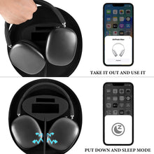 画像をギャラリービューアに読み込む, Geekria ケース Shield ヘッドホンケース 互換性 ハードケース 旅行用 ハードシェルケース アップル Apple Air Pods Max に対応 収納ポーチ付き (ダークグレー)