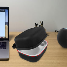 画像をギャラリービューアに読み込む, Geekria ハードシェル スピーカー ケース カバー アップル Apple HomePod Mini Bluetooth スピーカー ケースと互換性あり、交換用スピーカー トラベル キャリー バッグ (ブラック)
