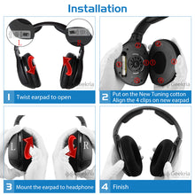 画像をギャラリービューアに読み込む, Geekria イヤーパッド QuickFit 互換性 パッド ゼンハイザー Sennheiser RS160, HDR160, RS170, HDR170, RS180, HDR180 ヘッドホンに対応 イヤパッド/イヤークッション/イヤーカップ ( レザーレット / ブラック)