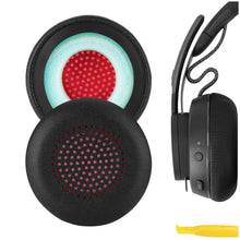 画像をギャラリービューアに読み込む, Geekria イヤーパッド QuickFit 互換性 パッド エムパウ MPOW HC5, HC6 ヘッドホンに対応 パッド イヤー / イヤーカップ (プロテインレザー /黒)