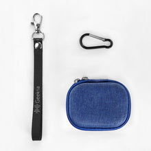 画像をギャラリービューアに読み込む, Geekria Shield イヤホンケース サウンドコアアンカー Anker Soundcore AeroClip, C40i, P40i, P30i, C30i, P20i True Wirelessイヤホン対応 交換用ハードシェル トラベルキャリーバッグ ケーブル収納付き (ブルー)