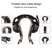 画像をギャラリービューアに読み込む, Geekria ヘッドホンスタンド 木製 ビーガンレザー オメガ オーバーイヤー ヘッドホン、ゲームヘッドセット用の ホルダー, デスクディスプレイハンガーRazer Kraken, Nari Ultimate, Game Zero, SONY PS4 Golden Headset, ATH-G1WL と互換性(迷彩)