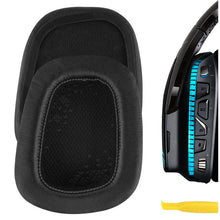 画像をギャラリービューアに読み込む, Geekria イヤーパッド QuickFit 互換性 パッド ロジクール Logitech G533, G633, G635, G933, G935 ヘッドホンに対応 パッド イヤー / イヤーカップ (プロテインレザー / ブラック)