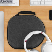 画像をギャラリービューアに読み込む, Geekria ケース Shield ヘッドホンケース 互換性 ハードケース 旅行用 ハードシェルケース レイフラット On-Ear/Over-Ear Headphones に対応 収納ポーチ付属 (ダークグレー)