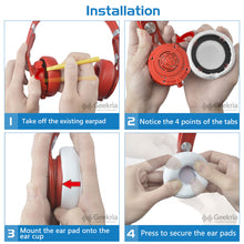 画像をギャラリービューアに読み込む, Geekria QuickFit イヤーパッド 互換性 パッド モンスター Monster ビート ビーツバイドクタードレ Beats MIXR ヘッドホンに対応 イヤパッド/イヤークッション/イヤーカップ ( プロテインレザー / 赤 )