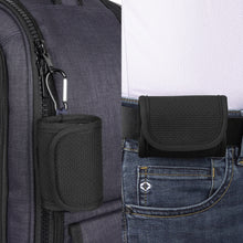 画像をギャラリービューアに読み込む, Geekria イヤホンポーチ ベルトループ付きソニー Sony WF-1000XM6 (YY2985), WF-C710N LinkBuds Open, LinkBuds Fit, WF-C510, WF-1000XM5, WF-1000XM4 対応 イヤホンケース ベルトホルスター バッグストラップ用クリップホルダー付き保護ケースカバー 全面保護 (ブラック)