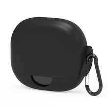 画像をギャラリービューアに読み込む, Geekria シリコン カバー 互換性 カバー アンカー Anker Soundcore AeroFit Pro 対応 True Wireless Earbuds 充電ケースカバー 外装カバー キーホルダーフック付き、充電ポートアクセス可能 (黒)