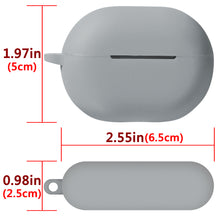 画像をギャラリービューアに読み込む, Geekria シリコン カバー 互換性 カバー HUAWEI Freebuds Pro 対応 True Wireless Earbuds 充電ケース充電ケースカバー 外装カバー キーホルダーフック付き、充電ポートアクセス可能 (Grey)