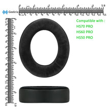 画像をギャラリービューアに読み込む, Geekria イヤーパッド Comfort 互換性 パッド コルセア Corsair HS70 PRO, HS60 PRO, HS50 PRO ヘッドホンに対応 パッド イヤー / イヤーカップ ( ハイブリッドベロア / 黒)
