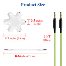 画像をギャラリービューアに読み込む, 3.5mmオーディオケーブル1-6分岐ケーブル
