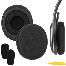 画像をギャラリービューアに読み込む, Geekria イヤーパッド QuickFit 互換性 パッド ロジクール Logitech H800 Wireless ヘッドホンに対応 パッド イヤー / イヤーカップ プロテインレザー (黒)