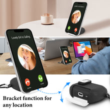 画像をギャラリービューアに読み込む, Geekria ハードシェルケース Apple AirPods Pro 3用 耐衝撃フルボディ保護ケース ロック解除フリップカバーと電話ホルダー機能付き