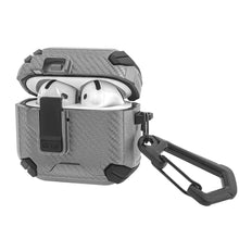 画像をギャラリービューアに読み込む, Geekria ハードシェルケース Apple AirPods 4用 耐衝撃フルボディカバー ロック解除フラップ、電話ホルダー、マグネット式バック付き