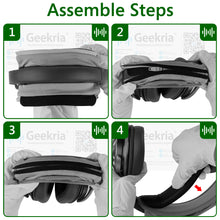画像をギャラリービューアに読み込む, Geekria ヘッドバンドカバー + パッド セット ATH Bose Beats EDIFIER Hyperx JBL Logitech Plantronics Sennheiser Skullcandy Sony に対応 ヘッドホンパッド Protein Pad ( グレー / M )