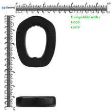 画像をギャラリービューアに読み込む, Geekria イヤーパッド Sport 互換性 パッド ロジクール Logicool G435, G335 ヘッドホンに対応 パッド イヤー / イヤーカップ 冷却ジェル (黒)