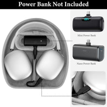 画像をギャラリービューアに読み込む, Geekria PRO 充電ヘッドホンケース アップル Apple AirPods Max 対応 ハードシェル 耐久性 多層保護 旅行用キャリーバッグ (ホワイト) パワーバンクなし