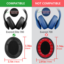 画像をギャラリービューアに読み込む, Geekria イヤーパッド互換性 パッド ジェイビーエル JBL Everest Elite 700, V700NXT ヘッドホンに対応 パッド イヤー / イヤーカップ ( プロテインレザー / ブラック)