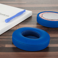 画像をギャラリービューアに読み込む, Geekria イヤーパッド QuickFit 互換性 パッド ビーツバイドクタードレ Beats Solo 2 Wireless (B0534) (Not Compatible with Beats Solo 2 Wired) On-Ear ヘッドホンに対応 イヤパッド/イヤークッション/イヤーカップ ( プロテインレザー / 青 )