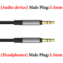 画像をギャラリービューアに読み込む, Geekria ケーブル ナイロン編組 互換性 オーディオコード ブイモーダ V-MODA Crossfade 3, Crossfade 2, Crossfade LP2, M-100, M-80, V-80 ヘッドホンケーブル、3.5mm に適合する 1.2m