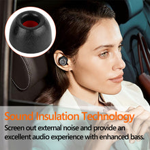 画像をギャラリービューアに読み込む, Geekria 3ペア スタンダード イヤーピース 記憶フォム 低反発 交換用 高遮音 脱落防止 ( L サイズ / 短い )