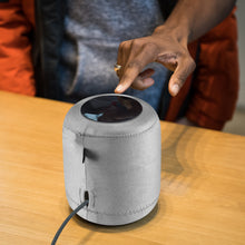 画像をギャラリービューアに読み込む, Geekria Lycra スピーカー カバー アップル Apple HomePod 2/1 スマート スピーカー ダスト カバー用 (グレー)