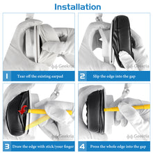 画像をギャラリービューアに読み込む, Geekria イヤーパッド Comfort 互換性 パッド オーディオテクニカ Audio-Technica ATH-M50X M50xBT2, M60X M50S M50cwh M45 M30X M20X ヘッドホンに対応 パッド イヤー / イヤーカップ ( ハイブリッドベロア / ブラック)
