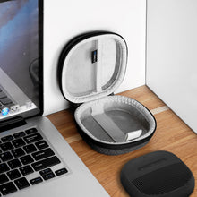 画像をギャラリービューアに読み込む, Geekria スピーカー保護ケースボーズ Bose SoundLink Micro に対応ケースカバー 交換用ハードシェルスピーカー収納バッグ ポータブルスピーカー保護キャリングケース 充電ケーブル収納ポケット付き (グレー)