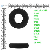 画像をギャラリービューアに読み込む, Geekria イヤーパッド Comfort 互換性 パッド グラド GRADO SR60i, SR80i, SR125i, SR225i, SR60, SR80, SR125, SR225, RS2i ヘッドホンに対応 パッド イヤー / イヤーカップ ( スポンジ / ブラック )