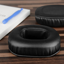 画像をギャラリービューアに読み込む, Geekria イヤーパッド QuickFit 互換性 パッド レイザー Razer Tiamat 2.2, Tiamat 7.1 ヘッドホンに対応 パッド イヤー / イヤーカップ (プロテインレザー /黒 )