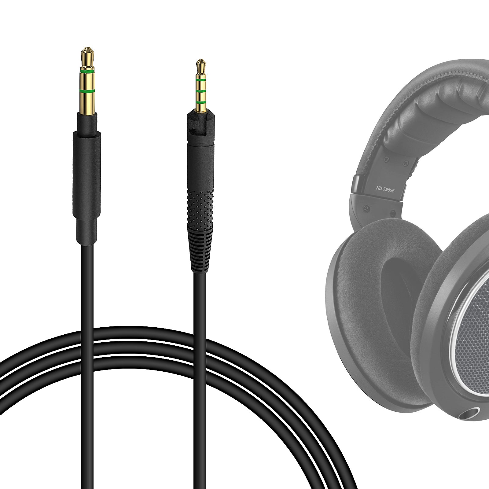 Geekria ケーブル互換性 オーディオコードゼンハイザー Sennheiser HD 599, HD 599 SE, HD 598, HD 598  SE, HD 598 CS, HD 598 SR, HD 560 S, HD 400 PRO, HD 579, HD569, HD558, 