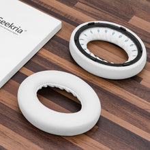 画像をギャラリービューアに読み込む, Geekria イヤーパッド QuickFit 互換性 パッド ボーズ BOSE QuietComfort Ultra, QC Ultra ヘッドホンに対応 パッド イヤー / イヤーカップ プロテインレザー (白)