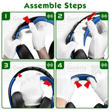 画像をギャラリービューアに読み込む, Geekria イヤーパッド + ヘッドバンド ソニー Sony PS4 PS3 PSVITA Wireless Bluetooth Gold (cuhj-15001) ヘッドセット ゲーミングヘッドセット 等 対応 交換 用 ヘッドホンパッド イヤーパッド イヤークッション セット (earpad+headband)