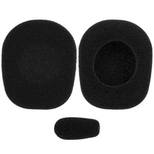 画像をギャラリービューアに読み込む, Geekria イヤーパッド Comfort 互換性 パッド BlueParrott B350-XT ヘッドホンに対応 パッド イヤー / イヤーカップ (メモリーフォーム/黒)