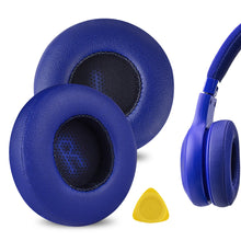画像をギャラリービューアに読み込む, Geekria イヤーパッド QuickFit 互換性 パッド ジェイビーエルJBL E35/ E45BT/ E45/ C45BT ヘッドホンに対応 パッド イヤー / イヤーカップ (プロテインレザー / 青)