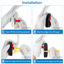 画像をギャラリービューアに読み込む, Geekria イヤーパッド QuickFit 互換性 パッド ソニー Sony MDR-ZX750DC MDR-ZX750 MDR-ZX750AP MDR-ZX750BN ヘッドホンに対応 パッド イヤー / イヤーカップ (プロテインレザー / 白い)
