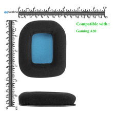 画像をギャラリービューアに読み込む, Geekria イヤーパッド Comfort 互換性 パッド ASTRO Gaming A20 ヘッドホンに対応 パッド イヤー / イヤーカップ ベロア (ブラックベロアブルーネット)