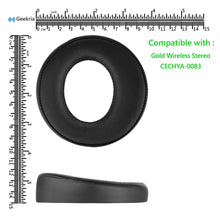 画像をギャラリービューアに読み込む, Geekria イヤーパッド QuickFit 互換性 パッド ソニー Sony PlayStation Gold Wireless Stereo CECHYA-0083 ヘッドホンに対応 パッド イヤー / イヤーカップ ( プロテインレザー / ブラック )