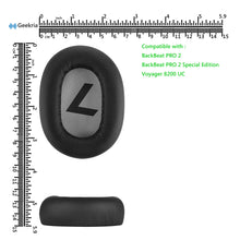 画像をギャラリービューアに読み込む, Geekria イヤーパッド QuickFit 互換性 パッド プラントロニク Plantronics BackBeat PRO 2, BackBeat PRO 2 Special Edition, Voyager 8200 UC ヘッドホンに対応 パッド イヤー / イヤーカップ (プロテインレザー / 黒い日焼け)