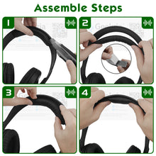 画像をギャラリービューアに読み込む, Geekria ヘッドバンド 互換性 ヘッドホンヘッドバンド プロテインレザー パッド ゼンハイザー Sennheiser HD202, HD202, HD212pro, HD437, HD447, HD457, HD497 対応 交換用 (黒)