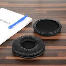 画像をギャラリービューアに読み込む, Geekria イヤーパッド QuickFit 互換性 パッド ソニー Sony MDR-V55 V500DJ ヘッドホンに対応 パッド イヤー / イヤーカップ ( プロテインレザー / ブラック)