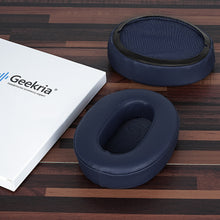 画像をギャラリービューアに読み込む, Geekria イヤーパッド QuickFit 互換性 パッド ソニー Sony WH-XB900N/ WH-CH710N/ WH-CH720N/ WH-RF400/ MDR-RF895RK ヘッドホンに対応 パッド イヤー / イヤーカップ ( プロテインレザー / 青)