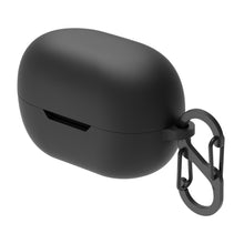 画像をギャラリービューアに読み込む, Geekria シリコン カバー 互換性 カバー JBL Tune 115TWS 対応 True Wireless Earbuds 充電ケース充電ケースカバー 外装カバー キーホルダーフック付き、充電ポートアクセス可能 (Black)