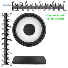 画像をギャラリービューアに読み込む, Geekria イヤーパッド QuickFit 互換性 パッド スカルキャンディ Skullcandy Uproar Wireless ヘッドホンに対応 パッド イヤー / イヤーカップ (プロテインレザー / ブラック)